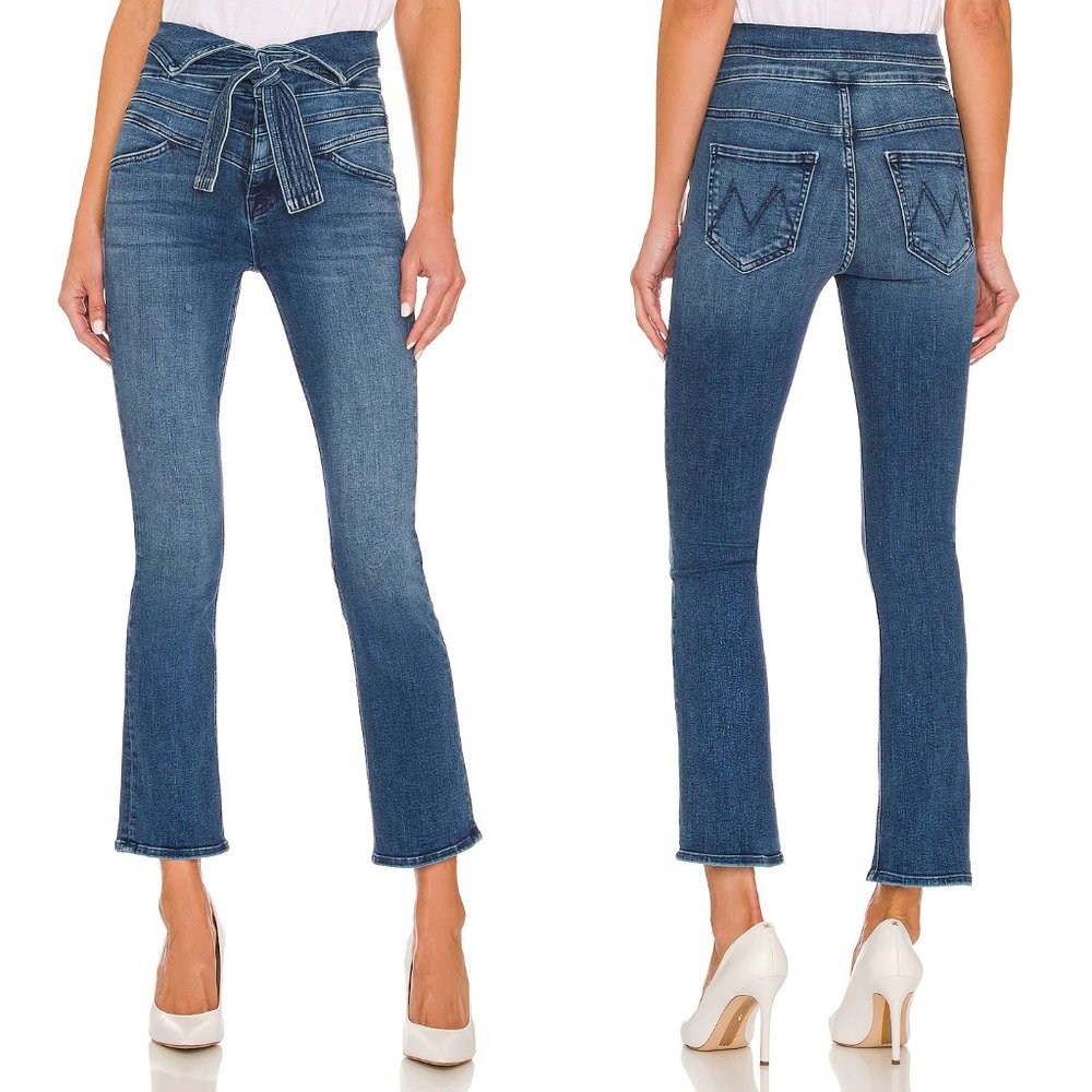 MOTHER Denim The Triple Stack insider Ankle Jeans in Chick Flick Size 28